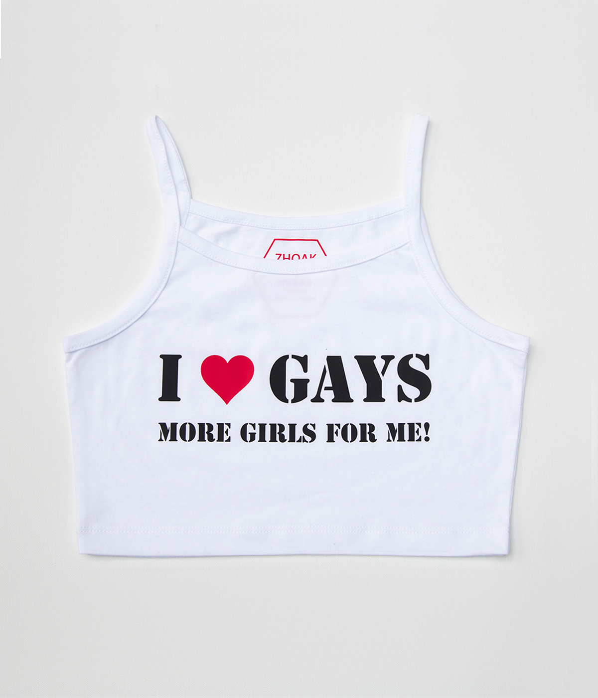 CAMISETA I LOVE GAYS - BLANCA